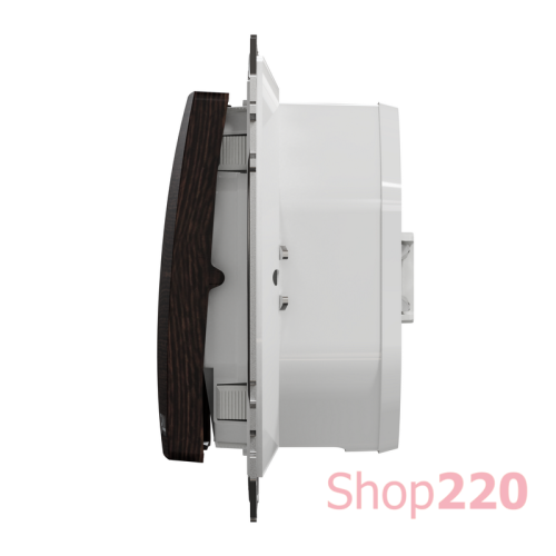 Выключатель 2-клавишный влагозащищенный IP44, венге, Sedna Design SDD281105