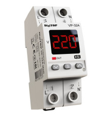 Реле напряжения 32А в компактном корпусе, VP-32A M2R DigiTop
