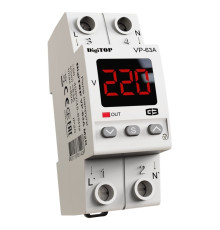 Реле напряжения 63А в компактном корпусе, VP-63A M2R DigiTop