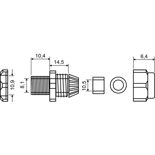 Сальник PG7, IP54, Аско A0150050001