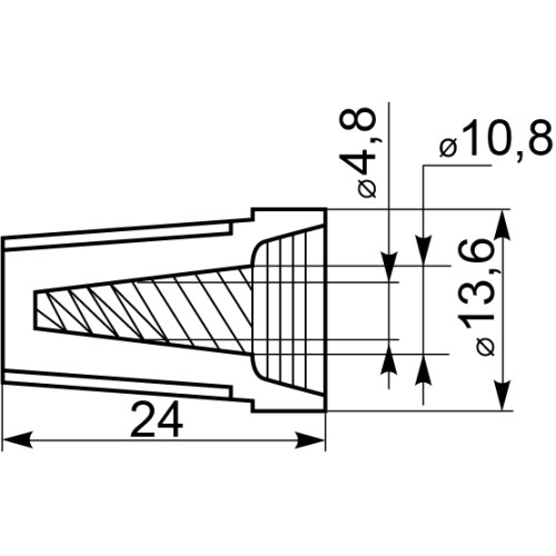 Колпачок изоляционный для скруток кабеля, желтый, P74 Аско A0150060004