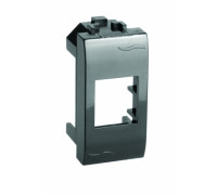 Адаптер под модули Keystone, 1мод., черный, Brava ДКС 77607N