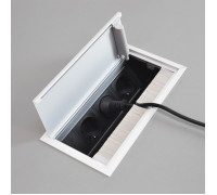 Врезной блок розеток для мебели, 3х220В + USB A+C, белый, Versaflap ASA 060.42F.00022