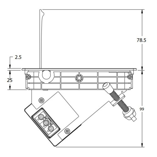 Врезной блок розеток для мебели, 3х220В + USB A+C, черный, Versaflap ASA 060.42F.00023