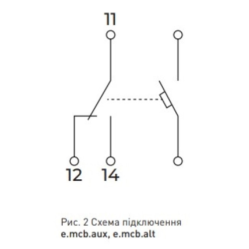 Дополнительный контакт для автоматов серии STAND.45 и PRO, e.mcb.aux Enext p042100