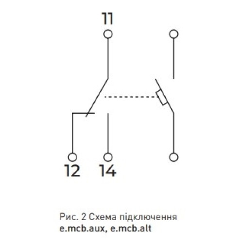 Сигнальный (аварийный) доп. контакт для автоматов серии STAND.45 и PRO, e.mcb.alt Enext p042101