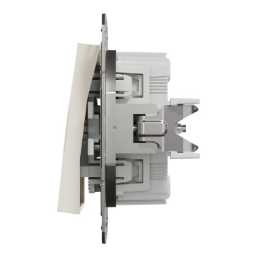 Выключатель одноклавишный, кремовый, EPH0170123 Schneider Electric Asfora