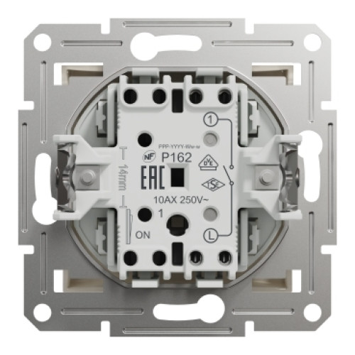 Выключатель одноклавишный, кремовый, EPH0170123 Schneider Electric Asfora