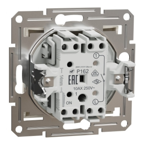 Выключатель одноклавишный, кремовый, EPH0170123 Schneider Electric Asfora