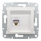 Розетка комп'ютерна RJ45, білий, Schneider Asfora
