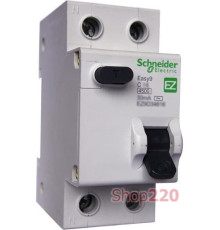 Дифавтомат 10 А, 30мА, тип С EZ9D34610 Schneider Easy9