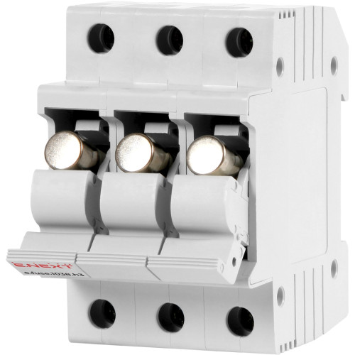 Держатель предохранителей 10х38 до 32А, 3 полюса, на дин-рейку, e.fuse.1038.h3 Enext i0300003