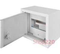 Щит металлический навесной на 8 модулей, e.mbox.stand.n.08.z ENEXT s0100148 (эконом)