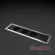 Врезной блок розеток 3х220В + USB тип С, алюминий, Versaframe ASA 060.40F.00007