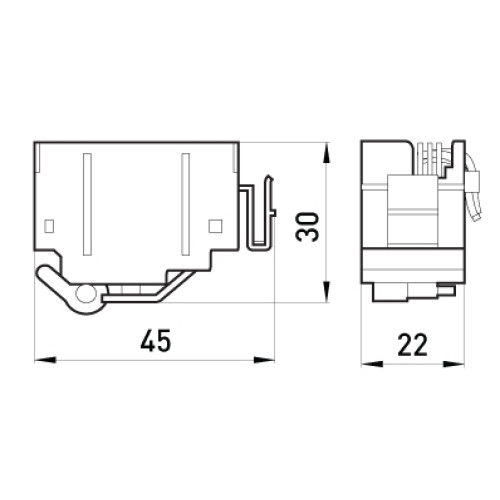 Дополнительный сигнальный контакт, e.industrial.ukm.60.B Enext i0020001