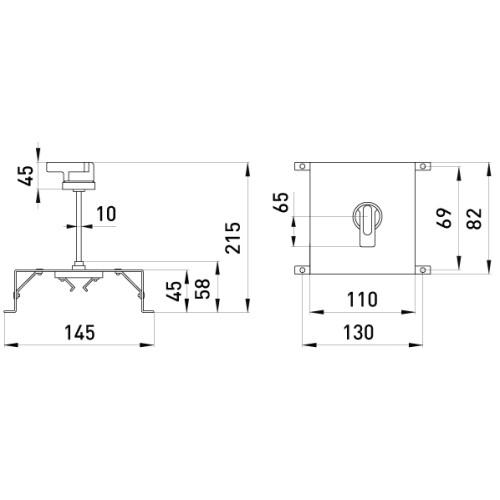Поворотная рукоятка, e.industrial.ukm.100.CS Enext i0060002