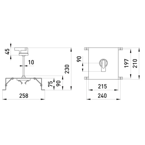 Поворотная рукоятка, e.industrial.ukm.630-800.CS Enext i0060005