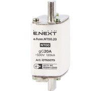 Предохранитель плавкий габарит 00, 20А, e.fuse.NT00.20 Enext