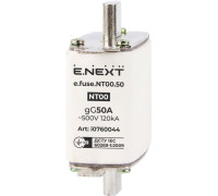 Предохранитель плавкий габарит 00, 50А., e.fuse.NT00.50 Enext