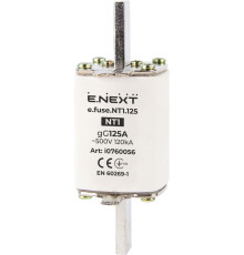 Предохранитель плавкий габарит 1, 125А., e.fuse.NT1.125 Enext