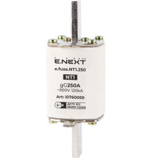 Предохранитель плавкий габарит 1, 250А., e.fuse.NT1.250 Enext