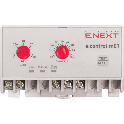 Реле защиты двигателя 12-60А, e.control.m01 Enext p0690001