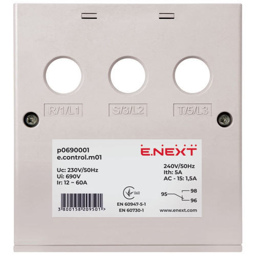 Реле защиты двигателя 12-60А, e.control.m01 Enext p0690001