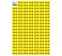 Самоклеящаяся наклейка 24В (40х20мм) 102 шт/лист, e.sticker.voltage.24.1 Enext