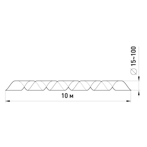 Спиральная обвязка 15-100 мм, 10м, e.spiral.stand.19 Enext s2038006