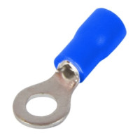 Изолированный наконечник 0.5-1.5 кв.мм, синий, 100шт, e.terminal.stand.rv1.1,25.8.blue Enext