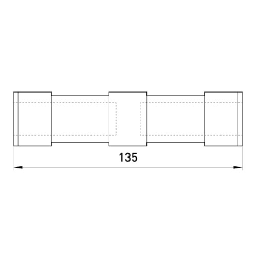 Гильза соединительная для СИП 95 мм.кв., e.tube.pro.ins.a.95.95 Enext p048006