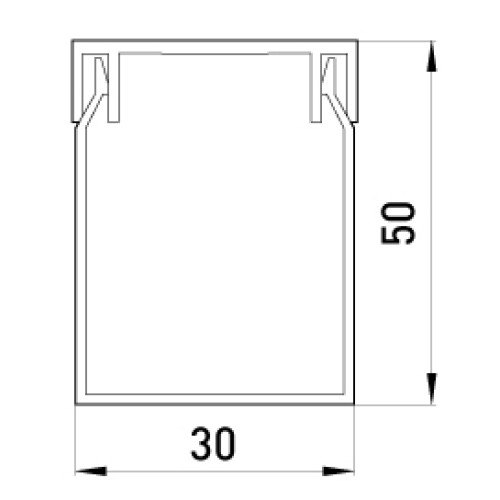 Короб пластиковый перфорированный 30х50мм, 2м, e.trunking.perf.stand.30.50 Enext s13033007