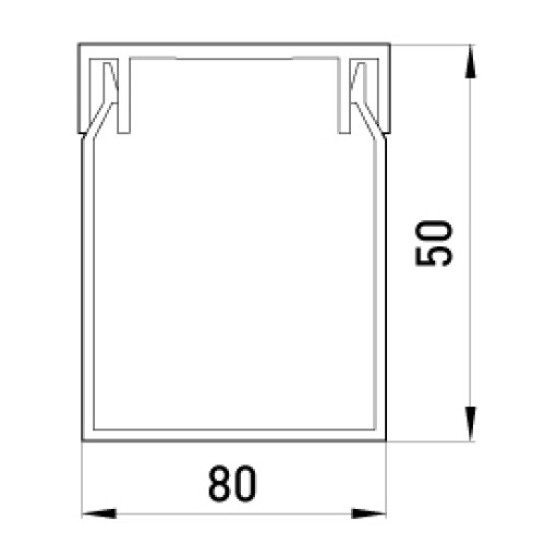 Короб пластиковый перфорированный 80х50мм, 2м, e.trunking.perf.stand.80.50 Enext s13033011