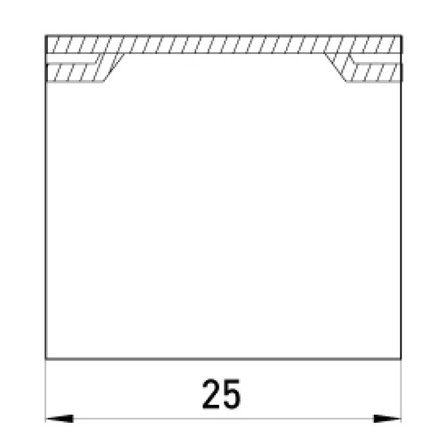 Соединитель для короба 25х25мм, e.trunking.channel.stand.25.25 Enext s15033010