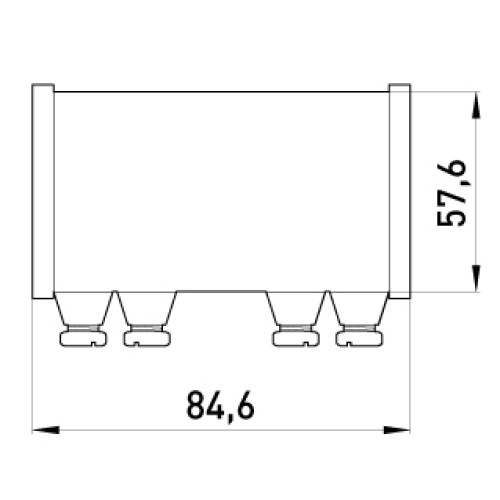 Соединитель металлический на винтах, e.industrial.pipe.connect.screw.2' Enext i0440006