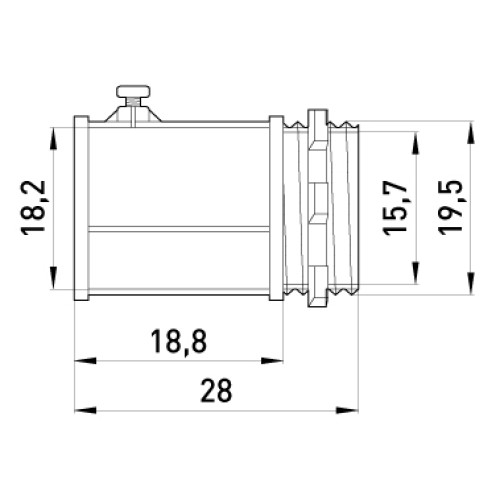 Ввод металлический винтовой, e.industrial.pipe.dir.screw.1/2" Enext i0460001