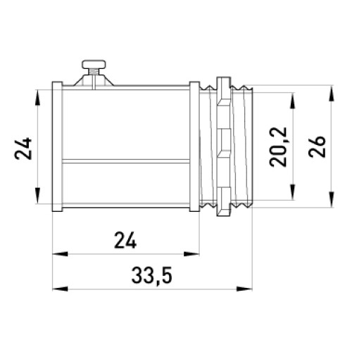 Ввод металлический винтовой, e.industrial.pipe.dir.screw.3/4" Enext i0460002