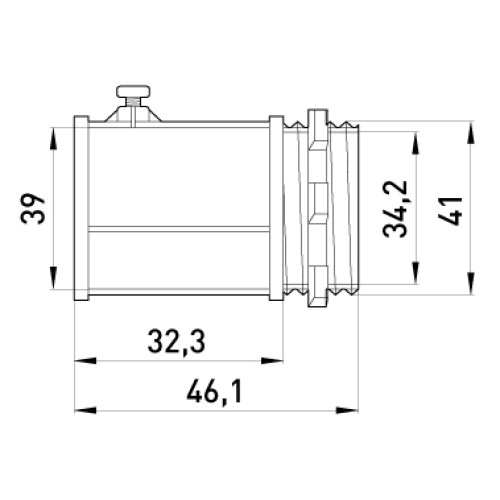 Ввод металлический винтовой, e.industrial.pipe.dir.screw.1-1/4" Enext i0460004