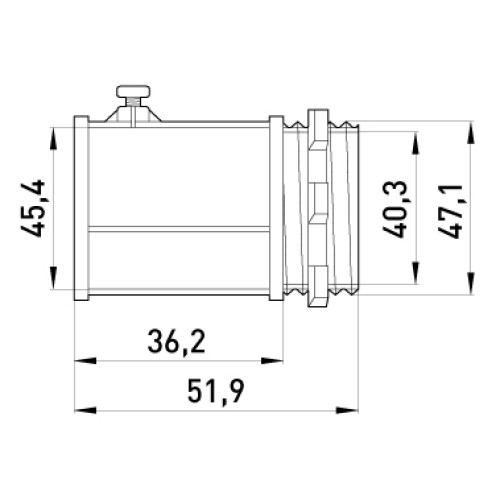 Ввод металлический винтовой, e.industrial.pipe.dir.screw.1-1/2" Enext i0460005