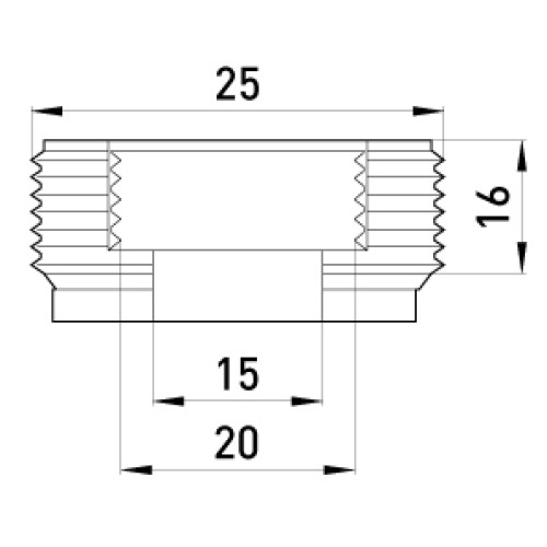 Переходник металлический резьбовой с 3/4" на 1/2", e.industrial.pipe.thread.bts.3/4".1/2" Enext i0410001