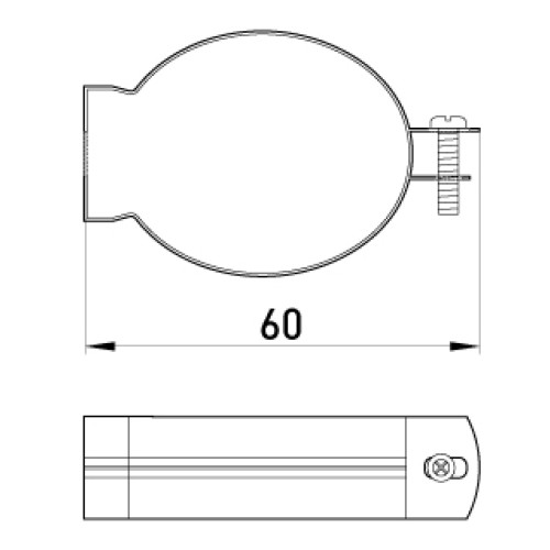 Крепление металлическое для подвески труб, e.industrial.pipe.clip.hang.3/4' Enext i0470002