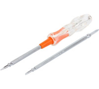 Индикатор-отвертка 190х4,5хph1 прямой+крестовый АС100-500В, e.tool.test07 Enext