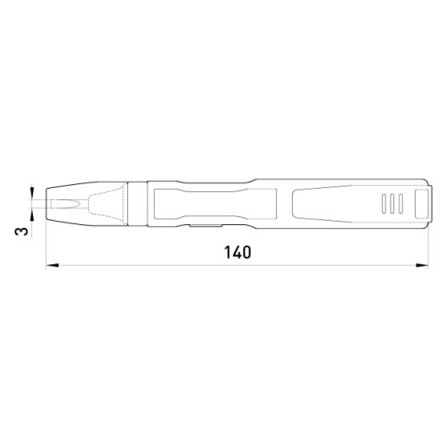 Индикатор-тестер 140х3 прямой шлиц АС/DC70-250В, e.tool.test09 Enext t001109