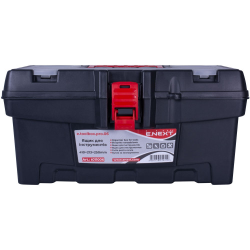 Ящик для инструмента, 16" 410x213x250мм 410x213x250мм, e.toolbox.pro.06 Enext t011006