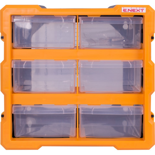 Органайзер пластиковый, 6-секционный 267х157х262мм, e.toolbox.pro.20 Enext t011020