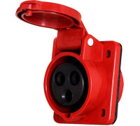 Силовая встраиваемая розетка 4п., 380В, 16А, e.socket.pro.4.16.wall Enext