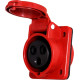 Силовая встраиваемая розетка 4п., 380В, 16А, e.socket.pro.4.16.wall Enext p012012