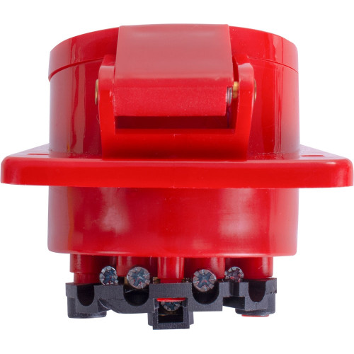 Силовая встраиваемая розетка 4п., 380В, 32А, e.socket.pro.4.32.wall Enext p012013