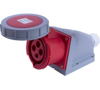 Силовая розетка стационарная 4п., 400В, 32А, IP67, e.socket.124.32.67 Enext