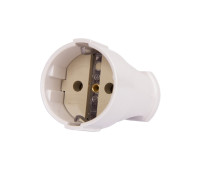 Розетка переносная с заземлением, 16А белая, e.socket.003.16.white Enext